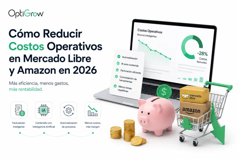 Cómo Reducir Costos Operativos en Mercado Libre y Amazon en 2026 Sin Frenar Tu Crecimiento